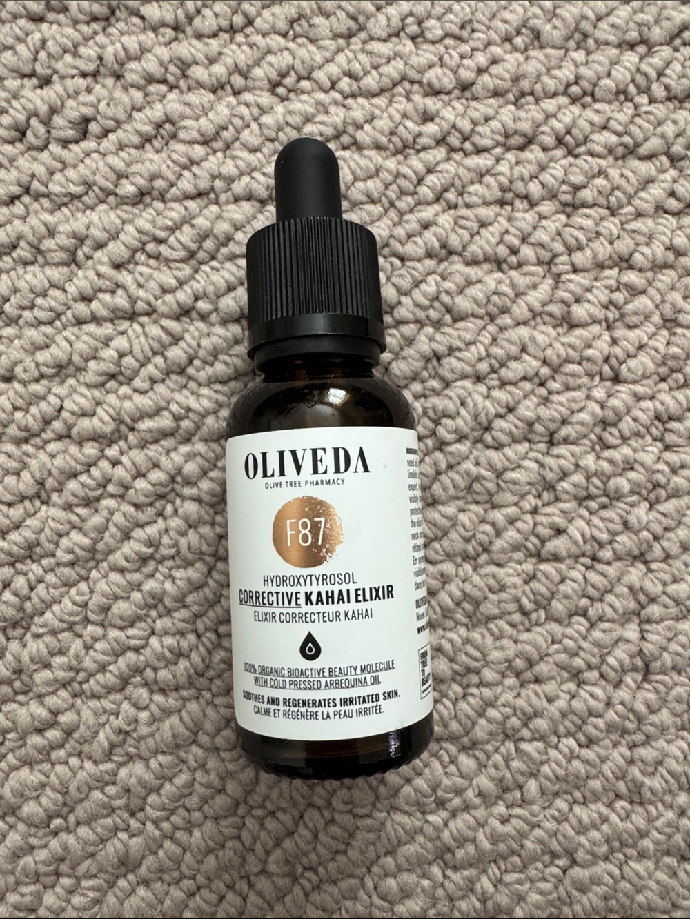 Veda OliveDa Corrective Kahai Elixir - Brown & Black Dropper Bottle